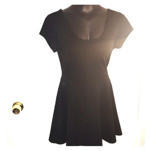 Scoop neck skater dress